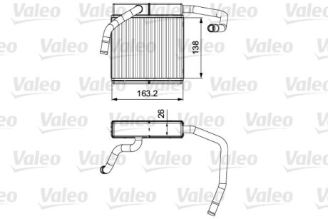 Радиатор отопителя салона Valeo 811552