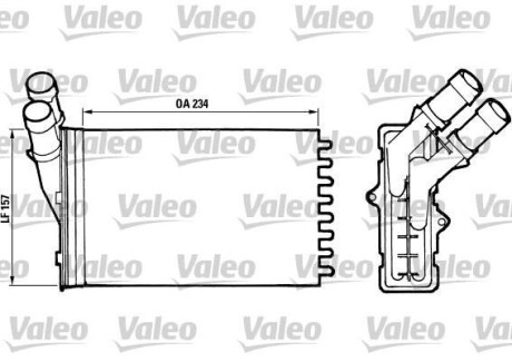 Радиатор отопителя салона Valeo 812005