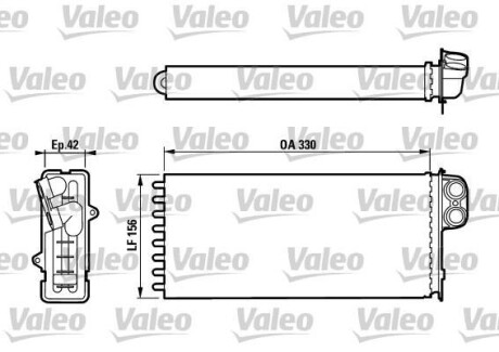 Радиатор отопителя салона Valeo 812128