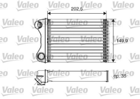 Радиатор отопителя салона Valeo 812211