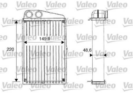 Радиатор отопителя салона Valeo 812247