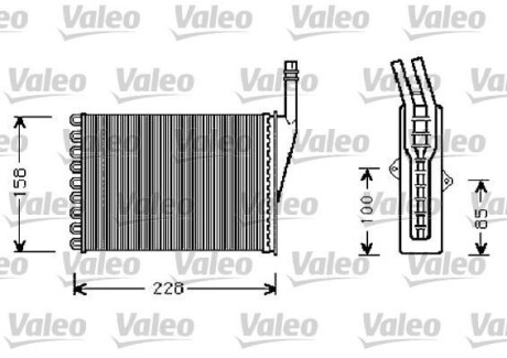 Радиатор отопителя салона Valeo 812288