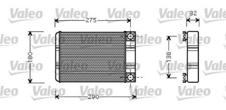 Радиатор отопителя салона Valeo 812321