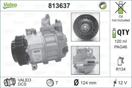 Компрессор кондиционера Valeo 813637