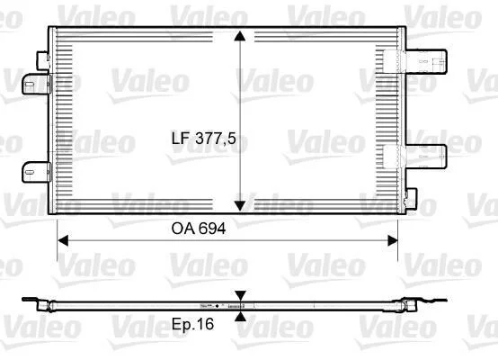 Радиатор кондиционера (Конденсатор) Valeo 814003 (фото 1)
