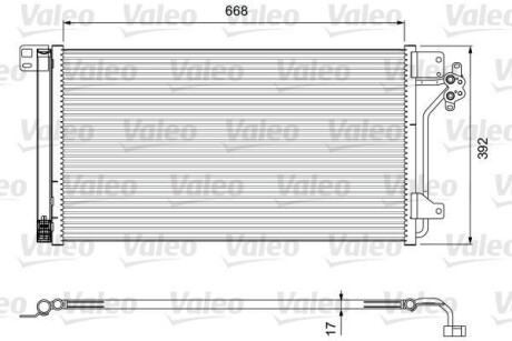 Радиатор кондиционера (Конденсатор) Valeo 814015