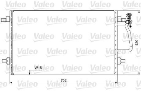 Радиатор кондиционера (Конденсатор) Valeo 814030