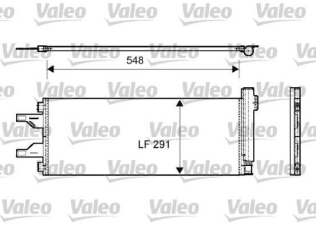 Радиатор кондиционера (Конденсатор) Valeo 814069