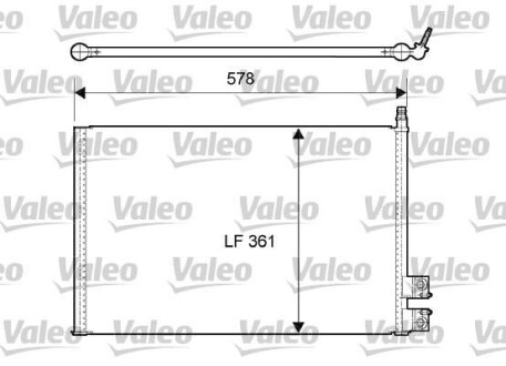 Радиатор кондиционера (Конденсатор) Valeo 814083