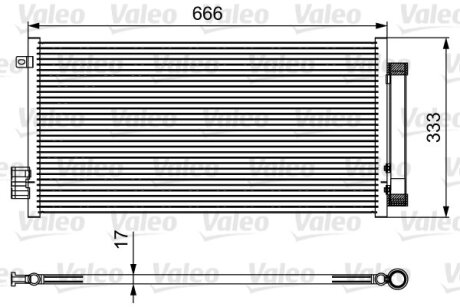 Радиатор кондиционера (Конденсатор) Valeo 814111