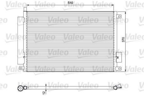 Радиатор кондиционера (Конденсатор) Valeo 814155