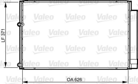 Радиатор кондиционера (Конденсатор) Valeo 814158