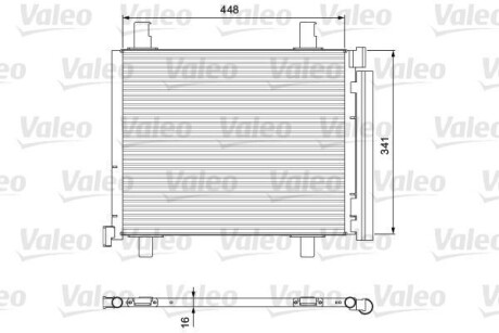 Радиатор кондиционера (Конденсатор) Valeo 814168