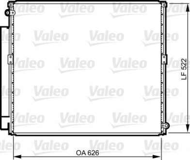 Радиатор кондиционера (Конденсатор) Valeo 814203