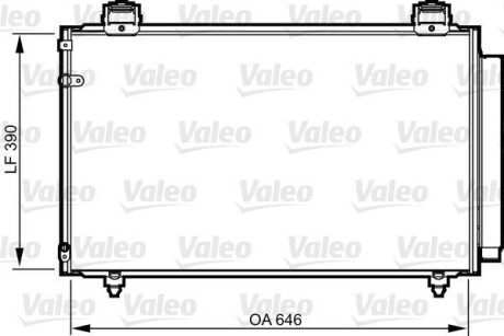 Радиатор кондиционера (Конденсатор) Valeo 814208