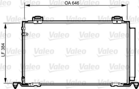 Радиатор кондиционера (Конденсатор) Valeo 814209