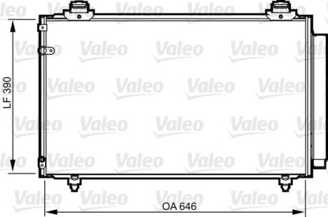 Радиатор кондиционера (Конденсатор) Valeo 814211