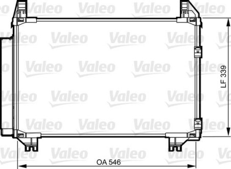 Радиатор кондиционера (Конденсатор) Valeo 814223