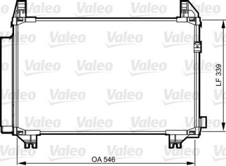 Радиатор кондиционера (Конденсатор) Valeo 814224