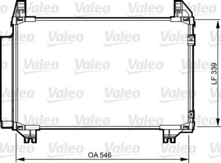 Радиатор кондиционера (Конденсатор) Valeo 814233