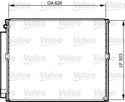 Радиатор кондиционера (Конденсатор) Valeo 814236