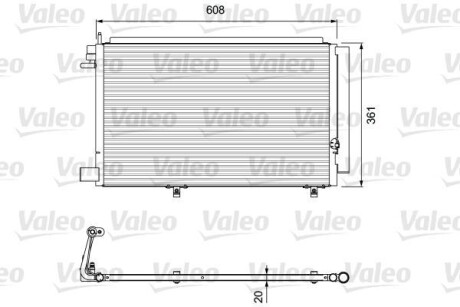 Радиатор кондиционера (Конденсатор) Valeo 814294