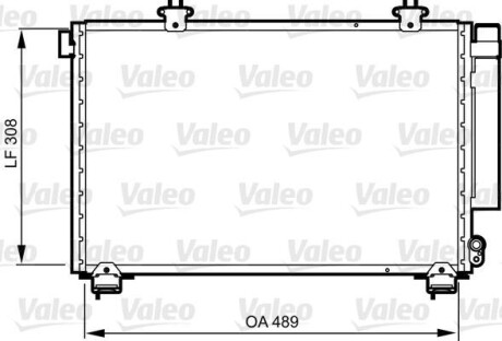 Радиатор кондиционера (Конденсатор) Valeo 814307