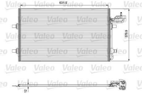 Радиатор кондиционера (Конденсатор) Valeo 814323