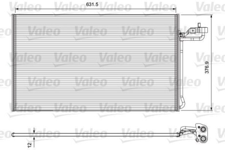 Радиатор кондиционера (Конденсатор) Valeo 814325