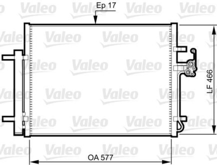 Радиатор кондиционера (Конденсатор) Valeo 814360