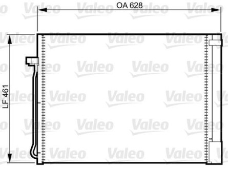 Радиатор кондиционера (Конденсатор) Valeo 814367