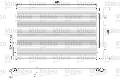 Радиатор кондиционера (Конденсатор) Valeo 814386