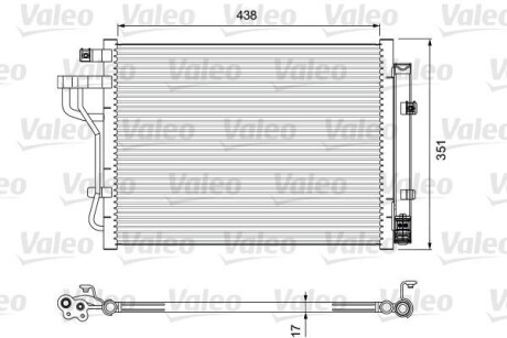 Радиатор кондиционера (Конденсатор) Valeo 814399