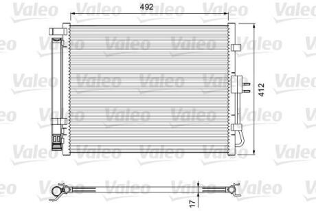 Радиатор кондиционера (Конденсатор) Valeo 814402