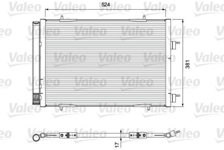 Радиатор кондиционера (Конденсатор) Valeo 814406