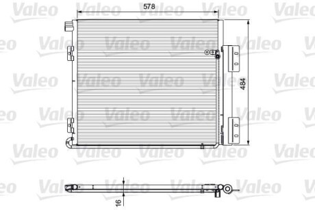 Радиатор кондиционера (Конденсатор) Valeo 815060