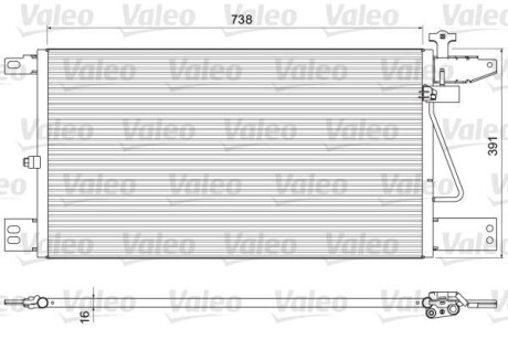 Радиатор кондиционера (Конденсатор) Valeo 815065