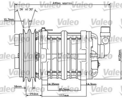 Компрессор кондиционера Valeo 815800