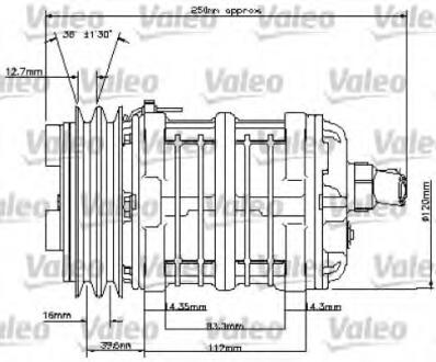Компрессор кондиционера Valeo 815824