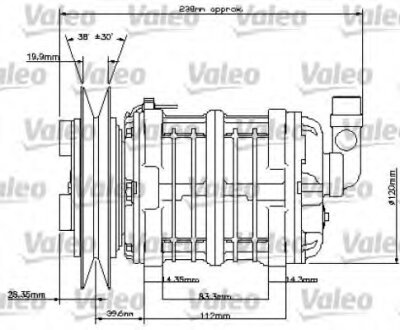 Компрессор кондиционера Valeo 815831