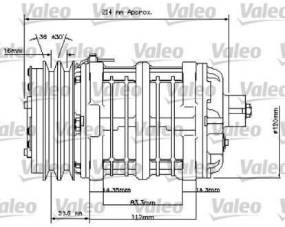 Компрессор кондиционера Valeo 815837