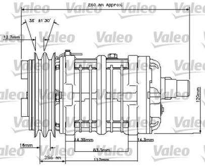 Компрессор кондиционера Valeo 815841