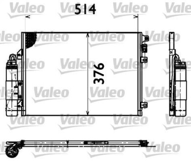 Радиатор кондиционера (Конденсатор) Valeo 817428