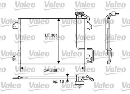 Радиатор кондиционера (Конденсатор) Valeo 817508