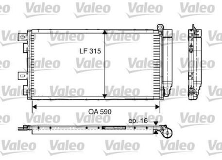 Радиатор кондиционера (Конденсатор) Valeo 817547