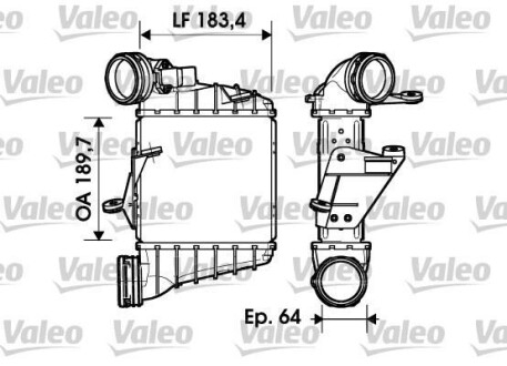 Интеркулер Valeo 817558