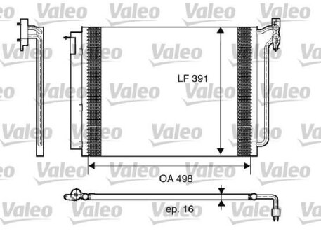 Радиатор кондиционера (Конденсатор) Valeo 817575