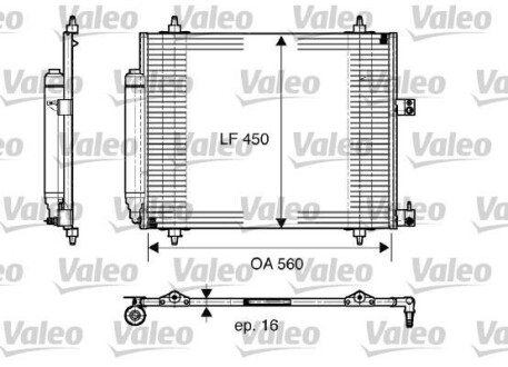 Радиатор кондиционера (Конденсатор) Valeo 817579