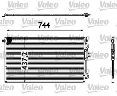 Радиатор кондиционера (Конденсатор) Valeo 817582