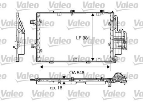 Радиатор кондиционера (Конденсатор) Valeo 817609